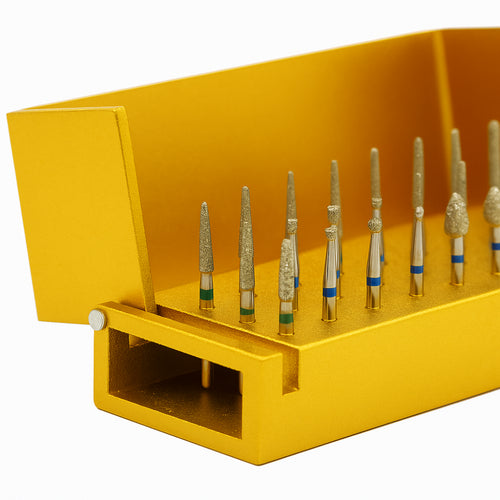 KIT COM 30 BROCAS DIAMANTADAS + BROQUEIRO