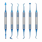 KIT COM 6 ESPÁTULAS DE RESINA ESPECIAIS PARA REDUÇÃO DE CARIE | DENTIST